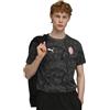 PUMA A.C. Milan - T-Shirt FtblCulture AOP, Maglietta con Logo Puma, Prodotto Ufficiale, Adulto, Nero, L