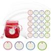 Soodyoow 640 Etichette Adesive Rotonde per Barattoli, Etichette per Marmellate e Conserve - Adesivi Rimovibili per Cucina e Organizzazione, 4 Colori (32 Fogli)
