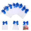 Lyaor 20 Pezzi Sacchetti Organza con Fiocchi e Perle 10x15cm Sacchetti per Gioielli Borse Organza con Coulisse Multicolore Sacchetti Confetti Sacchetto Regalo Organza per Feste Matrimoni Natale