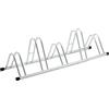 Andrys Rastrelliera Biciclette 5 Posti - Porta Bici da Terra per Interni ed Esterni - Posteggio Alto e Basso per Ruote da 6cm - Acciaio Zincato a Freddo (Argento)