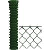 EffeDecor Rete Recinzione Plastificata Verde in Rotolo 25 MT a Griglia Maglia Sciolta Zincata 50x50 mm Multiuso Filo H 125/50/175/200 cm (H 150 cm)