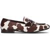 REBECCA VAN DIK Mocassino donna bianco/marrone in cavallino
