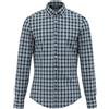 Seidensticker Camicia in Flanella da Uomo, Modellata, Facile da Stirare, Colletto con Bottoni, Maniche Lunghe, 100% Cotone, Turchese, 40