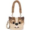 Braccialini Borsa a mano/tracolla Shape tessuto/ecopelle beige B25BR12 B17960 Piccola