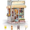Cuteefun Miniatura da Costruire, Booknook con Illuminazione Touch, Casa delle Bambole in Miniatura Fai Da Te, Regalo Creativo per Adulti e Adolescenti(L'Ultima Goccia)