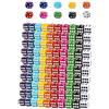 HAXIHA 100 Pezzi 6 Facce 16mm Dadi da Gioco,Colorati Dadi Impostato,Cubo a sei lati, per Giocare ai Giochi da Tavolo per Giochi e Feste