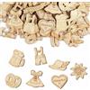NATOSU 100 coriandoli in legno per Oktoberfest, bavarese, decorazione da tavolo, decorazione bavarese