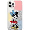 Ert Group custodia per cellulare per Apple Iphone 12 PRO MAX originale e con licenza ufficiale Disney, modello Minnie 078 adattato alla forma dello smartphone, con effetto glitter overflow