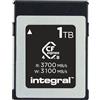 Integral Scheda di memoria CFexpress 4.0 di tipo B da 1 TB, 4K, 6K, 8K e oltre RAW, lettura 3700 MB/s, scrittura 3100 MB/s, scrittura sostenuta 1600 MB/s, progettata per fotocamere cinematografiche e