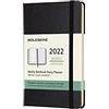 Moleskine, Agenda Settimanale 2022, Agenda Settimanale 12 Mesi, Weekly Planner e Notebook, Copertina Rigida, Formato Pocket 9 x 14 cm, Colore Nero, 144 Pagine