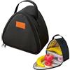 SEABABOO Borsa Per Pranzo Triangolare Grande 22.5 X 13 X 22 Cm Borsa Termica Porta Pranzo Borsa Frigo Pranzo Picnic Panino Pranzo Al Sacco per Uomo Donna Ufficio Picnic Scuola (Nero, 22.5x13x22 cm)