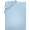 Herding babybest Jersey Lenzuolo con angoli, 60-70 x 120-140 cm, 100% cotone/jersey, azzurro