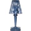 Kartell Battery, Lampada da tavolo a batteria, H 30 cm, Azzurro cielo