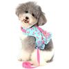 SMALLLEE_LUCKY_STORE - Pettorina per cani e gatti di piccola taglia con guinzaglio regolabile, senza tirare la fuga, morbida giacca da passeggio impermeabile per cuccioli di gattino, verde XS