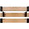 SCM Créations Set di 3 doghe 63 cm 630 x 53 x 8 mm 7 pieghe con 6 punte per rete bz, listello