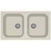 Plados PL0862-56 Lavello 2 vasche Reversibile 86 x 50 cm Serie Atlantic 86-20 finitura 56 MicroULTRAGRANIT JASMINE