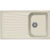 Plados SP0861-56 Lavello 1 Vasca con Gocciolatoio Reversibile 86 x 50 cm Serie Spazio 86 -10 finitura 56 MicroULTRAGRANIT JASMINE