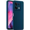 HULLIN Custodia per Telefono in Silicone Colorato, Adatta per Redmi Note 13 Pro 5G / POCO X6 5G (6.67) - Blu zaffiro