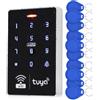 jasugKEY Controller di accesso intelligente WiFi, tastiera RFID impermeabile IP68, telecomando APP Tuya, Wiegand 26/34, doppia frequenza (125 KHz/13,56 MHz), monitoraggio dei record di sblocco