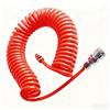 txuzong Tubo Aria Compressa Spirale 6 Metri, PU Antideflagrante Tubo con 1/4 Connettore, Diametro 5 × 8 mm con Attacco Rapido, Accessori Compressore Aria (Arancione)