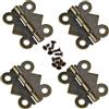 Heuskay 10 cerniere in ottone a forma di farfalla, 40 x 32 mm, per mobili, cassetti, porte, cerniere hardware
