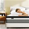 Bednew Materasso Matrimoniale 180x200cm, Letto Ibrido a Molle Insacchettate e Schiuma Memory, 31cm di Altezza, Supporto Ergonomico, 101 Notti di Prova