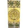 SusggO Gancio chiavi appendere chiavi da parete in legno albero della vita - armadietto chiavi artigianali organizzatore portachiavi decorazione casa (albero della vita scatola dorata decapata BL)