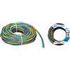 Electraline 25151 Cavo Unipolare N07V-K, Sezione 1X2.5 Mm, 25 Mt & 25139 Cavo Unipolare N07V-K, Sezione 1X1.5 Mm, 10 Mt, Marrone/Blu/Verde/Giallo