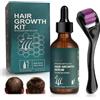 gelpretty Kit crescita capelli Con Roller Set, Siero per La Crescita Dei Capelli, 60 ml siero per la crescita dei capelli, per Capelli Più Spessi, Lunghi per Uomini Donne