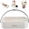 DUcare Pulisci Pennelli Make up - Set per Pennelli con Base e Tapisino in Silicone per Pulizia, Asciugatura e Organizzazione