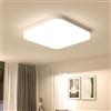 EASY EAGLE Plafoniera LED Soffitto 36W, Lampada Plafoniere Quadrato 3240LM 3000K Luce Bianco Caldo per Camera da Letto, Cucina, Soggiorno, Ufficio, Bagno