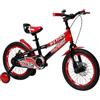 MagikBike bicicletta da bambino racer dai 4 anni, misura 16 pollici, movimento centrale a sfera telaio bicolore rosso e nero, freni a disco