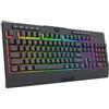 Redragon K525 PRO RGB Tastiera da gioco a membrana wireless a 3 modalità con tasti multimediali, interruttore meccanico lineare, 4 tasti macro integrati, controllo multimediale dedicato, poggiapolsi