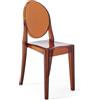 Kartell - Sedia impilabile Ghost - Arancione - policarbonato 2,0 - Designer Philippe Starck
