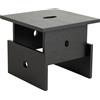 Hay - Tavolino d'appoggio Wood Box - Nero - Rovere massello laccato - Designer Jonathan Muecke