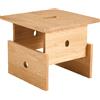 Hay - Tavolino d'appoggio Wood Box - Legno naturale - Massello di quercia oliato - Designer Jonathan Muecke