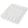 keeeper Portaposate con scomparto per piccoli utensili, 13 scomparti, Accessorio da cassetto, 38 x 42,5 x 7,5 cm, Filippa, Bianco