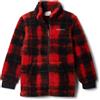 Columbia Rugged Ridge 2 - Felpa Sherpa con cerniera intera, in pile Sherpa con cerniera intera, colore rosso vela sfumata, XXS