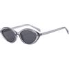 LJCZKA Occhiali da Sole da Donna Occhi di Gatto Occhiali Piccoli Vintage Occhiali alla Moda Donne con Protezione UV400