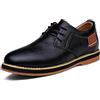 Meik Mangni Oxford Scarpe Derby Uomo Scarpe Stringate Formali Scarpe Lavoro Eleganti Scarpe da Sposa Classiche Loafer,Nero,Dimensione: 40 EU