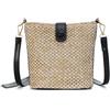 Syrads Borsa A Tracolla Donna Nero, 16 cm * 9 cm * 17 cm, Paglia/PP/PU/Poliestere, Bohémien, Hobo