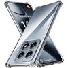 Anoowkoa Custodia Cover per Xiaomi 14T Pro CASE, Ultra Sottile Morbido TPU Trasparente Silicone Antiurto Protettiva Case Custodia con Assorbimento degli Urti e Anti-Graffio (Trasparente)
