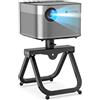 KDD Staffa Proiettore Soffitto con Regolazione a 360°, Supporto per Proiettore da Tavolo, Supporto Proiettore con 1/4 Vite di Video Proiettori LCD a LED, Supporti Proiettori per Ufficio Casa e Scuola