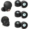 YieJoya Memory Foam Ear Buds per Sony WF-1000XM4, tappi per le orecchie di ricambio Sony Ear Piece Foam Tips per WF-1000XM4 Fit Charging Case (superficie opaca, 3 paia, L)