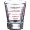 Via Crema Bicchiere per Caffè Espresso Shot Glass, Misurino Dosatore (1 PEZZO) Accessori di Alta Qualità per Macchine Caffè Professionali