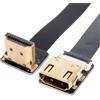 chenyang CYFPV Cavo di prolunga piatto HDMI maschio a femmina FPC per fotocamera HDTV multicopter fotografia aerea 90 gradi fino ad angolo 0,5 m