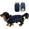 CITÉTOILE Cappotto per Cane,Cappottino per Cani Impermeabile e Antivento con Strisce Riflettenti e Protezione per la Pancia,Giacca per Cani per l'inverno per bassotti, bulldog e chihuahua