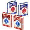 Bicycle 4 Ponti Bicycle Vuoto Dietro Standard Viso Trucchi di Magia Carte Rosso e Blu