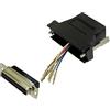 BKL Electronic 10121131 - Adattatore femmina D-SUB, 25 poli, presa RJ45, 1 pezzo singolo