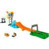 MATTEL Hot Wheels RacerVerse Jurassic World - Pista Corsa con 2 Veicoli Die-Cast